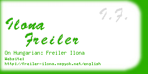 ilona freiler business card